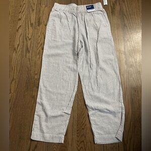 NWT Old Navy Blur and White Striped Linen Pants